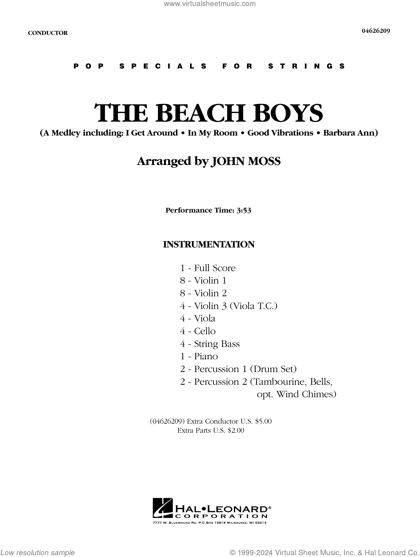 The Beach Boys (arr. John Moss) (COMPLETE)
