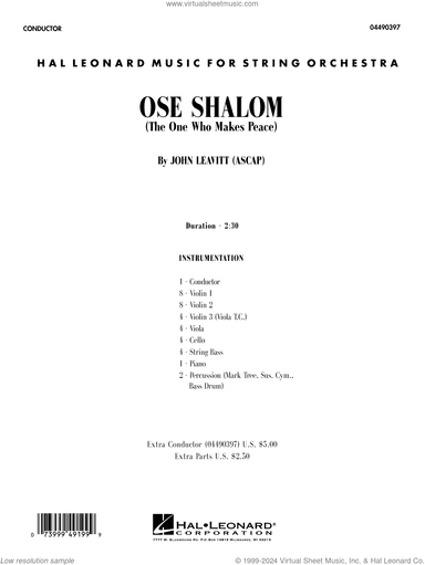 Ose Shalom (The One Who Makes Peace) (COMPLETE)