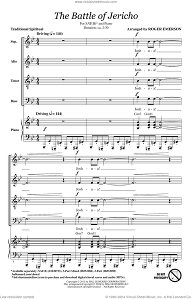 The Battle Of Jericho (arr. Roger Emerson)
