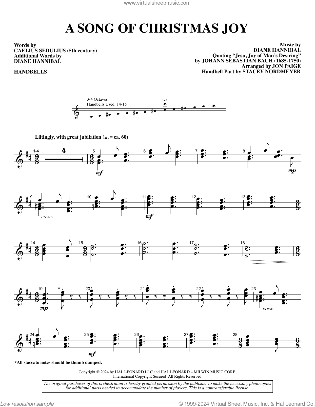 A Song of Christmas Joy (arr. Jon Paige)