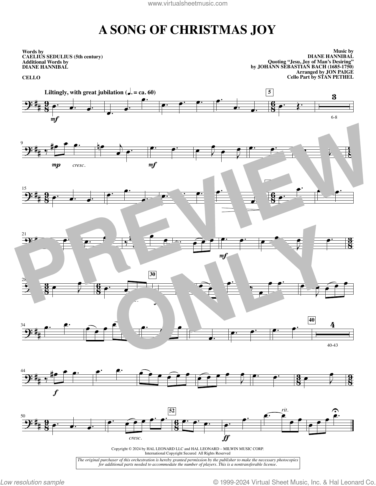 A Song of Christmas Joy (arr. Jon Paige)