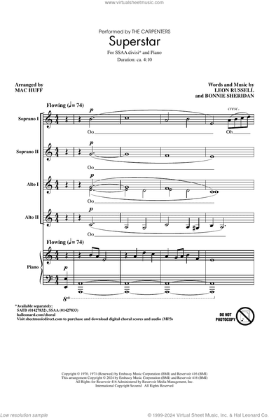 Superstar (arr. Mac Huff)