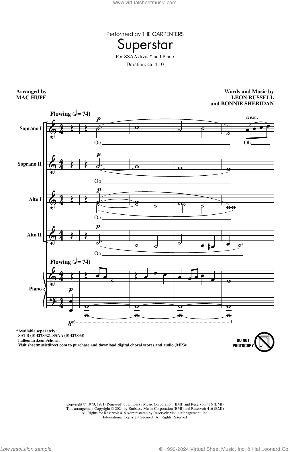 Superstar (arr. Mac Huff)