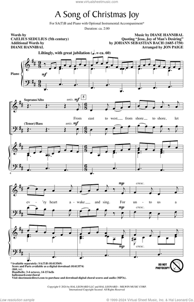 A Song Of Christmas Joy (arr. Jon Paige)