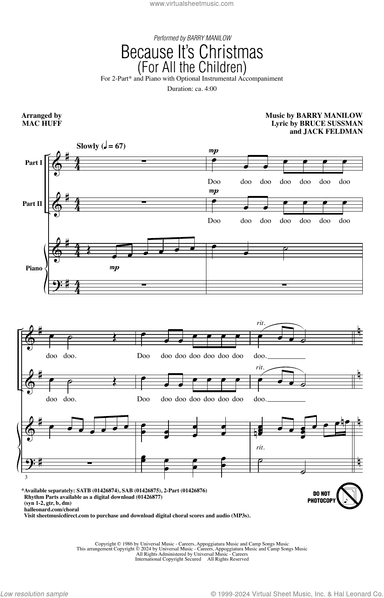 Because It's Christmas (For All the Children) (arr. Mac Huff)