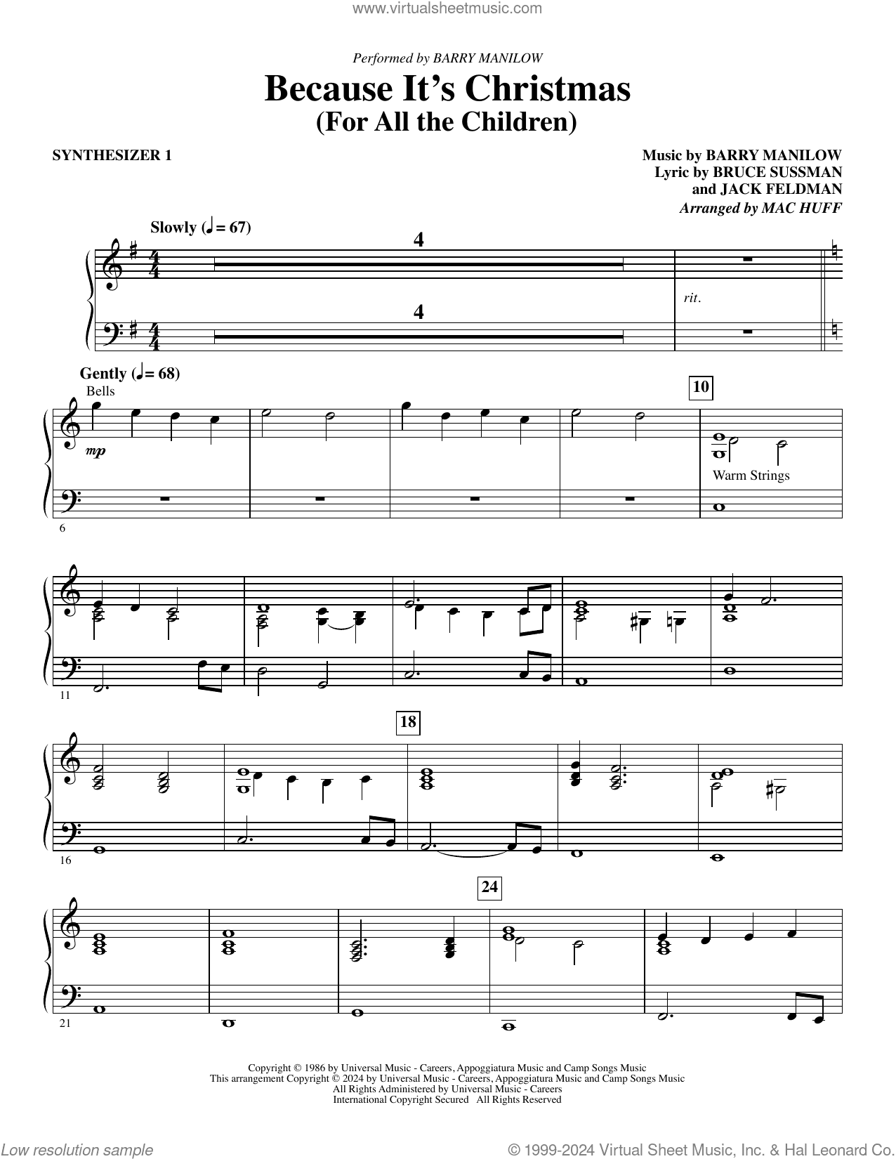 Because It's Christmas (For All the Children) (arr. Mac Huff)