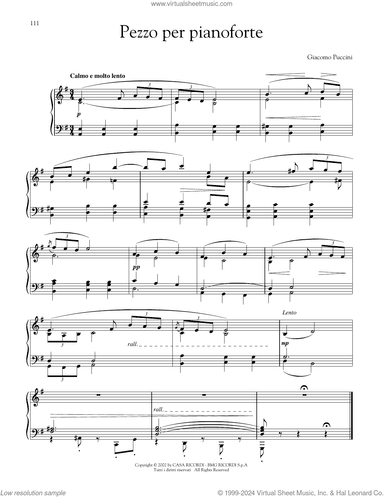Pezzo per pianoforte (Piano Piece)