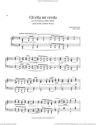 Ch'Ella Mi Creda (Let Her Believe)