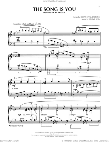 The Song Is You (arr. Dick Hyman)