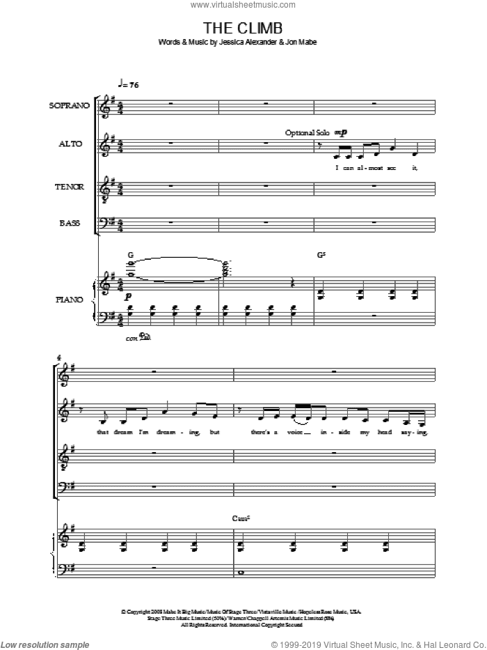 The Climb (from Hannah Montana: The Movie)