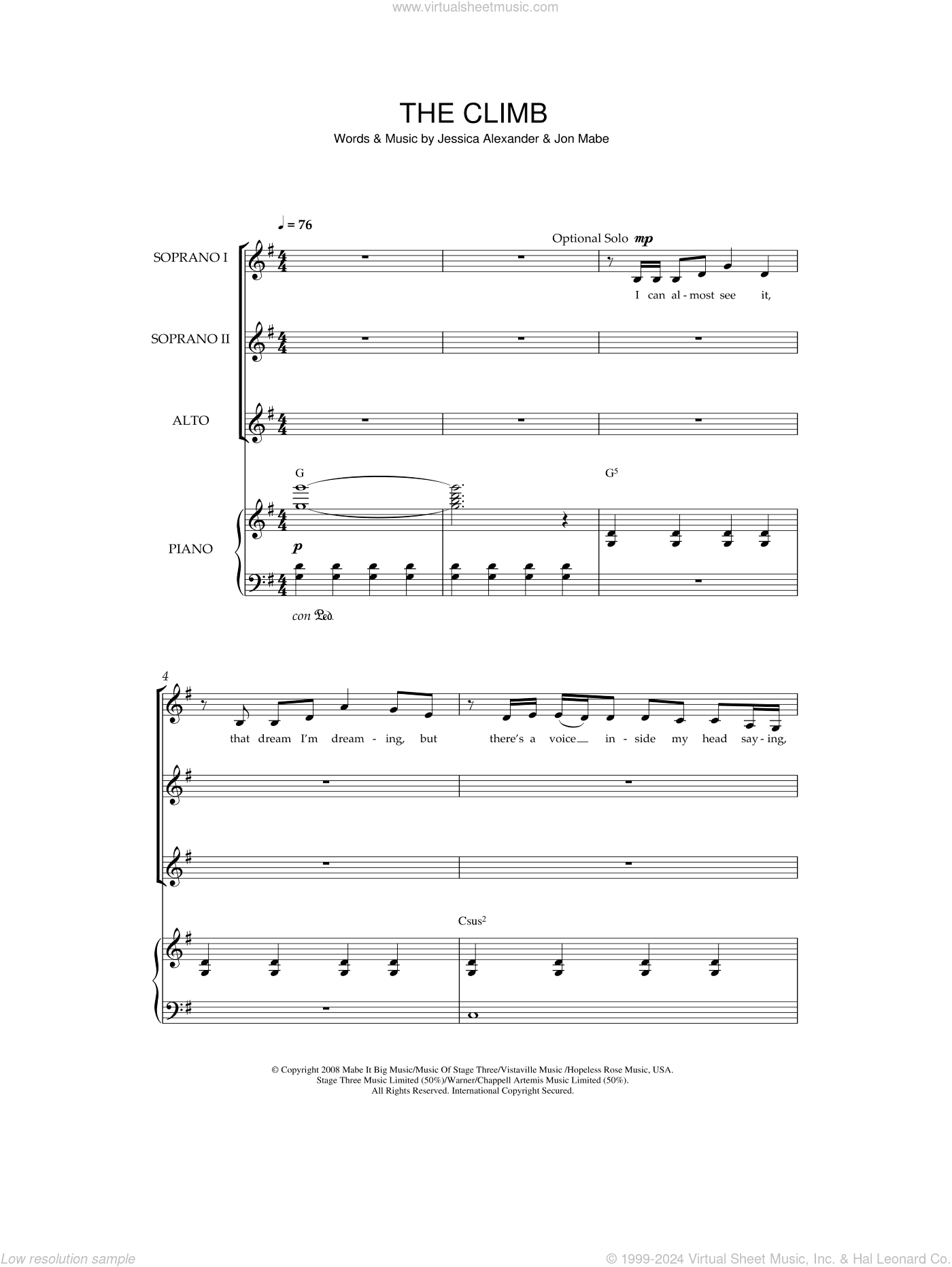 The Climb (from Hannah Montana: The Movie)