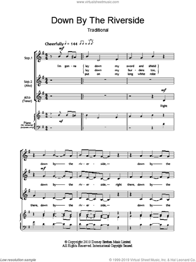 Down By The Riverside (arr. Barrie Carson Turner)