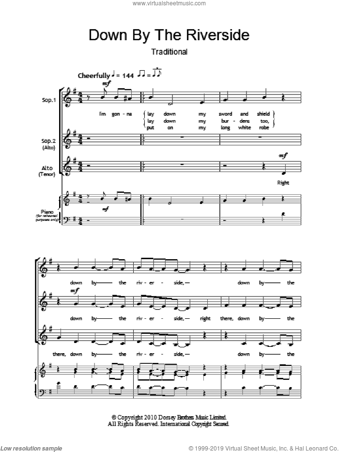 Down By The Riverside (arr. Barrie Carson Turner)