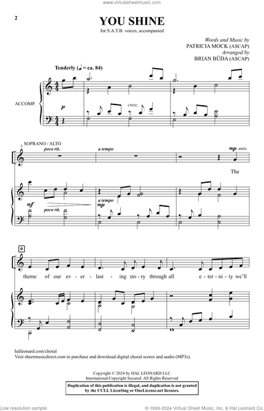 You Shine (arr. Brian Buda)