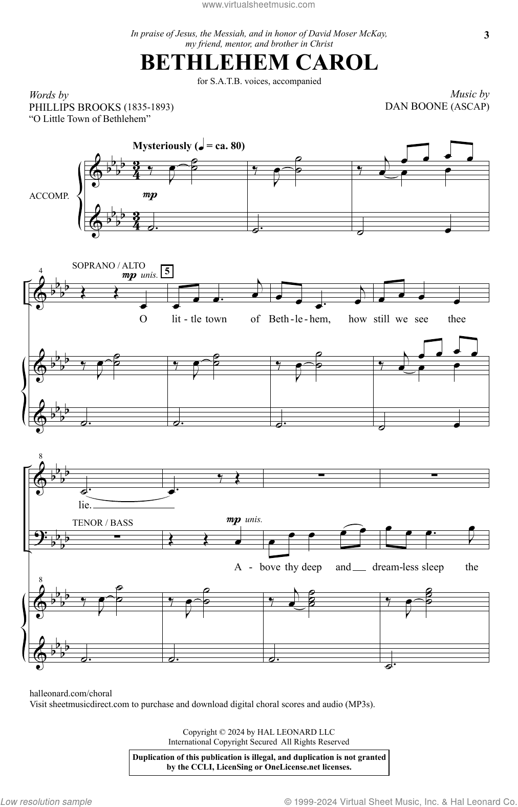 Bethlehem Carol
