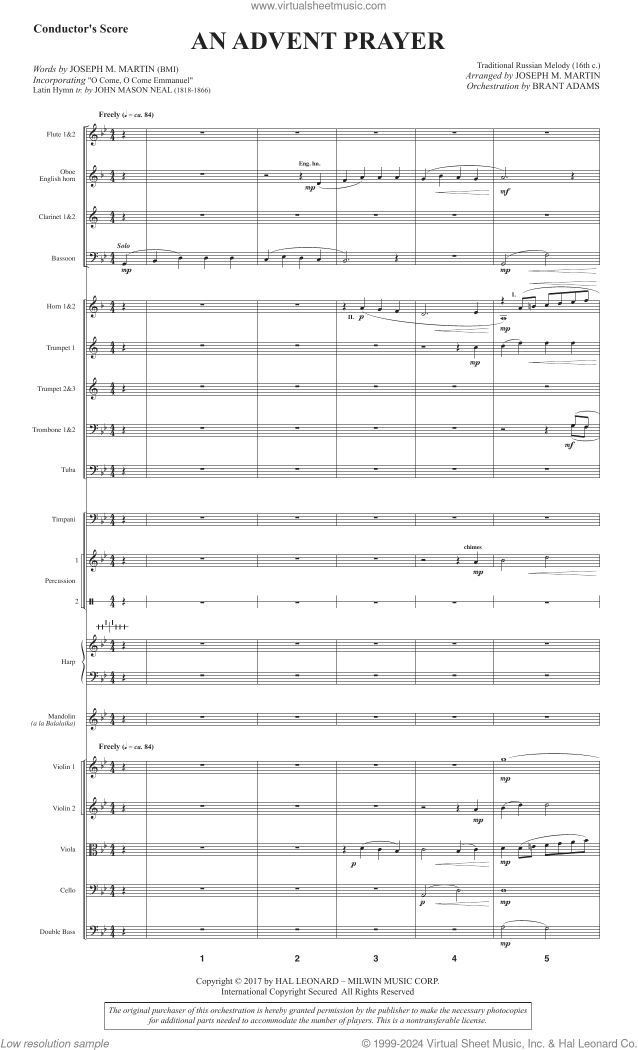 An Advent Prayer (Orchestra) (COMPLETE)