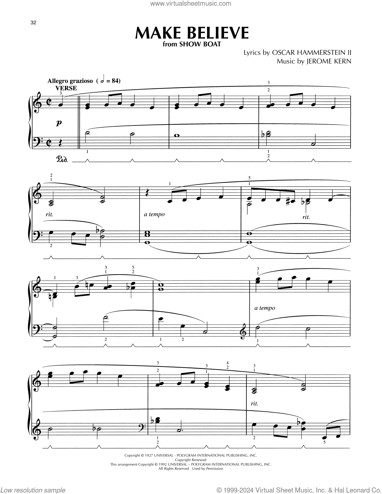 Make Believe (from Show Boat) (arr. Lee Evans)