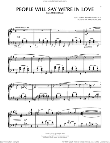 People Will Say We're In Love (from Oklahoma) (arr. Dick Hyman)