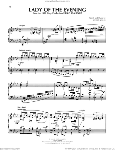 Lady Of The Evening (arr. Dick Hyman)