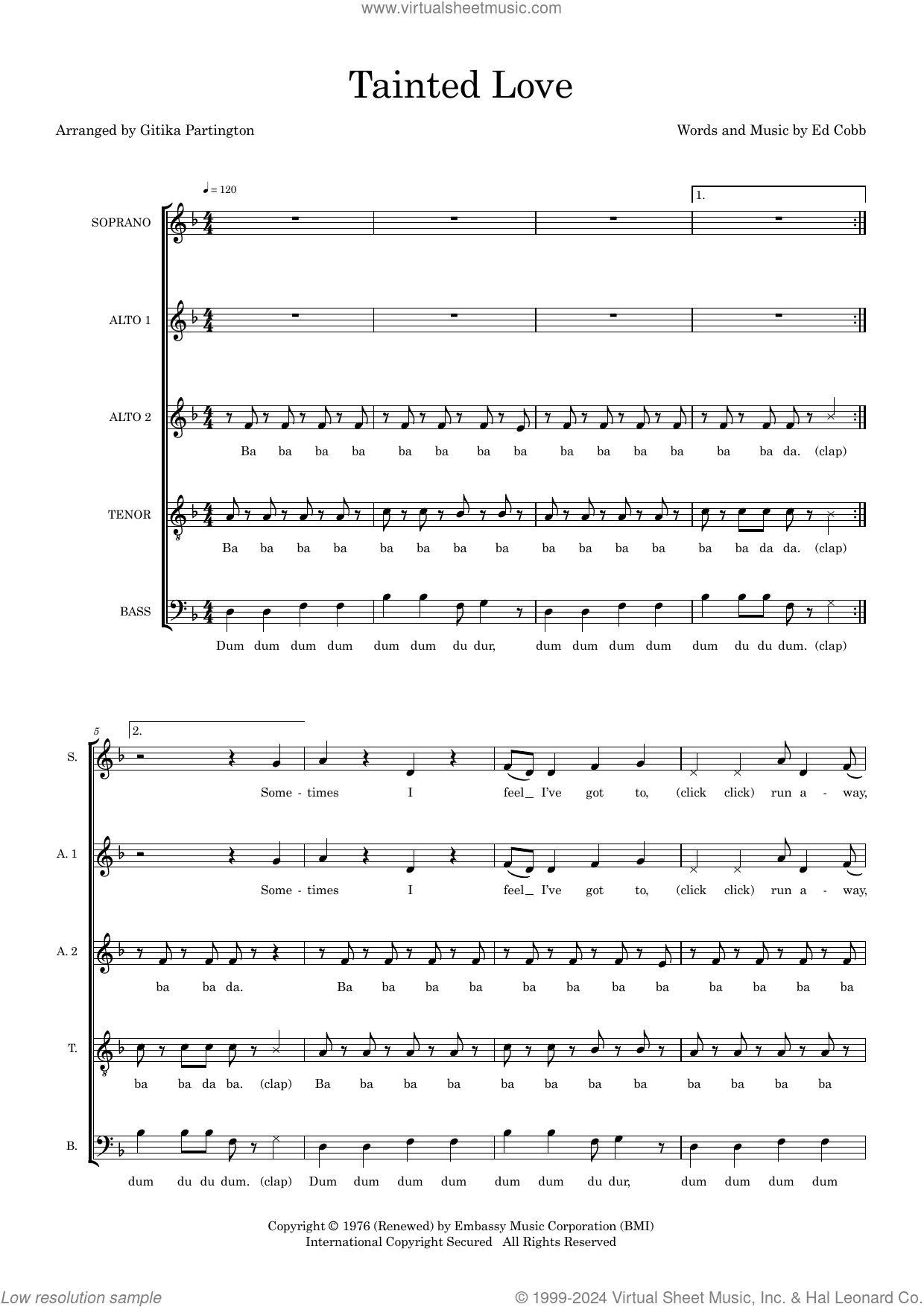 Tainted Love (arr. Gitika Partington)