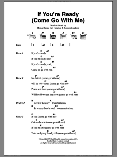 If You're Ready (Come Go With Me)