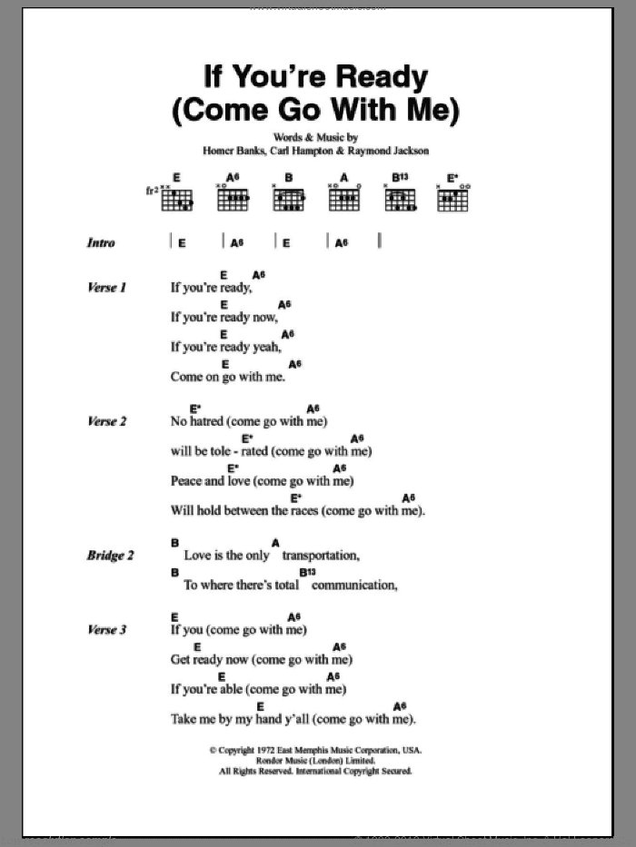 If You're Ready (Come Go With Me)