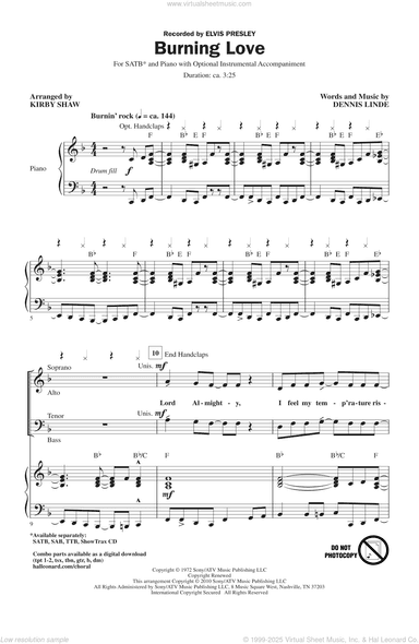 Burning Love (arr. Kirby Shaw)