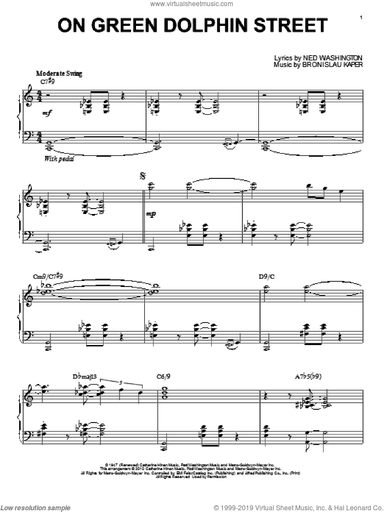 On Green Dolphin Street (arr. Brent Edstrom)