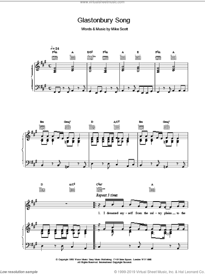 Glastonbury Song