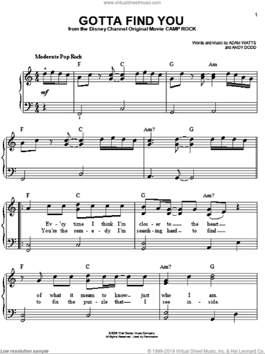Gotta Find You (from Camp Rock)