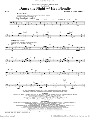Dance The Night (with "Hey Blondie") (arr. Mark Brymer)