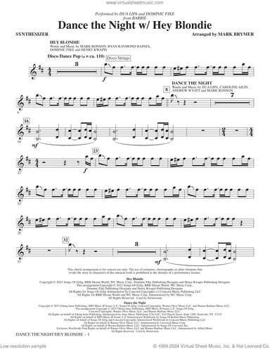 Dance The Night (with "Hey Blondie")
