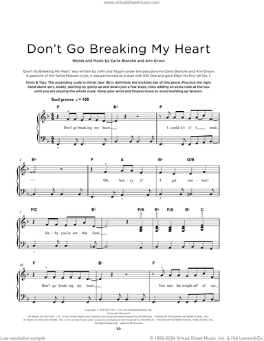 Don't Go Breaking My Heart