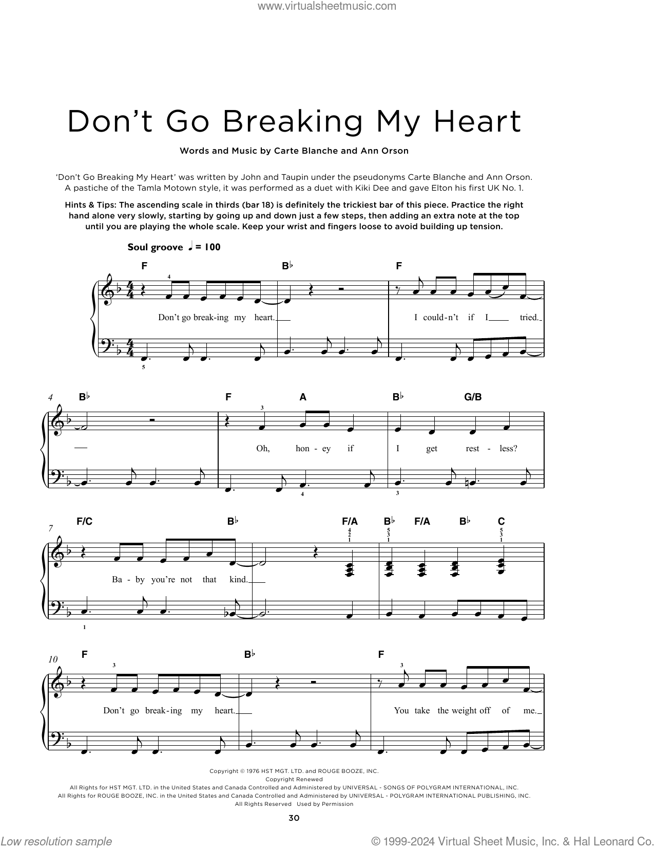 Don't Go Breaking My Heart