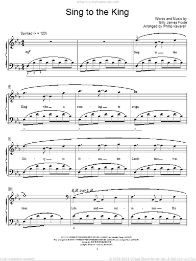 Sing To The King (arr. Phillip Keveren)