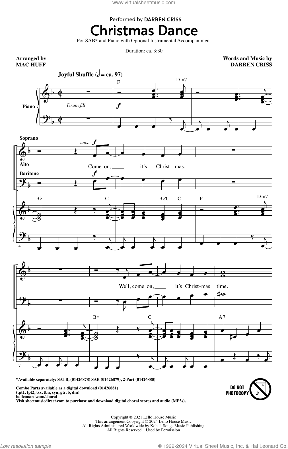 Christmas Dance (arr. Mac Huff)