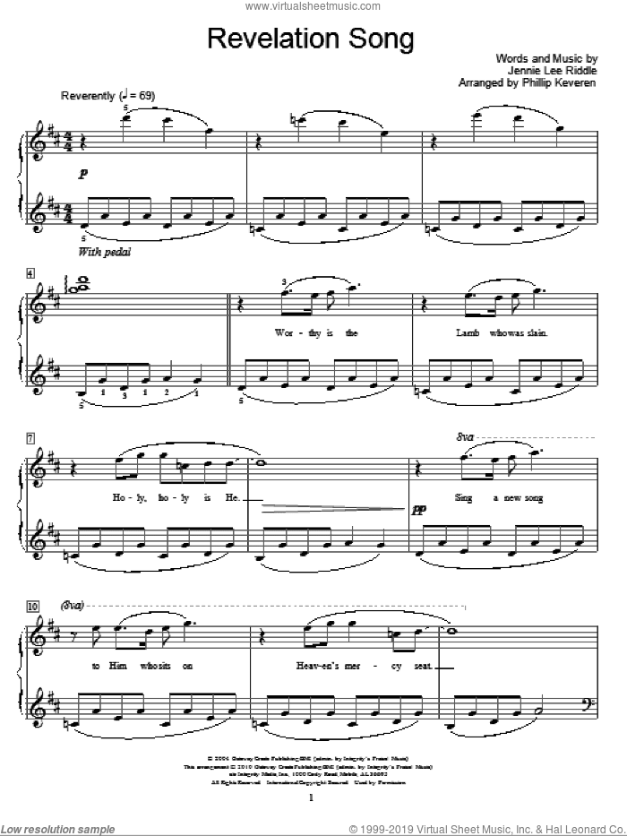 Revelation Song (arr. Phillip Keveren)