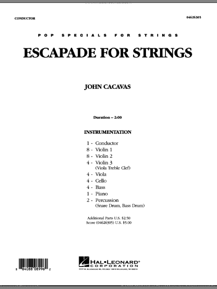 Escapade for Strings (COMPLETE)