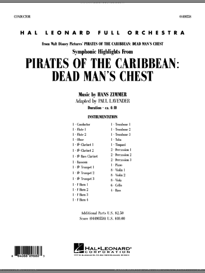 Soundtrack Highlights from Pirates Of The Caribbean: Dead Man's Chest