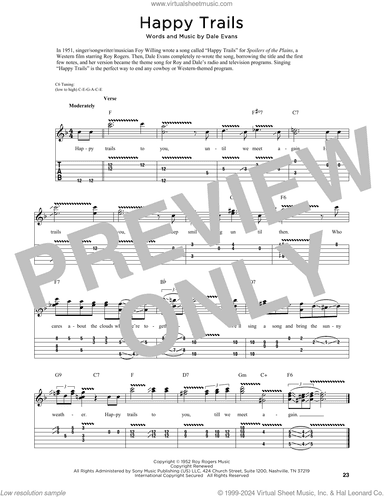 Happy Trails (arr. Fred Sokolow)