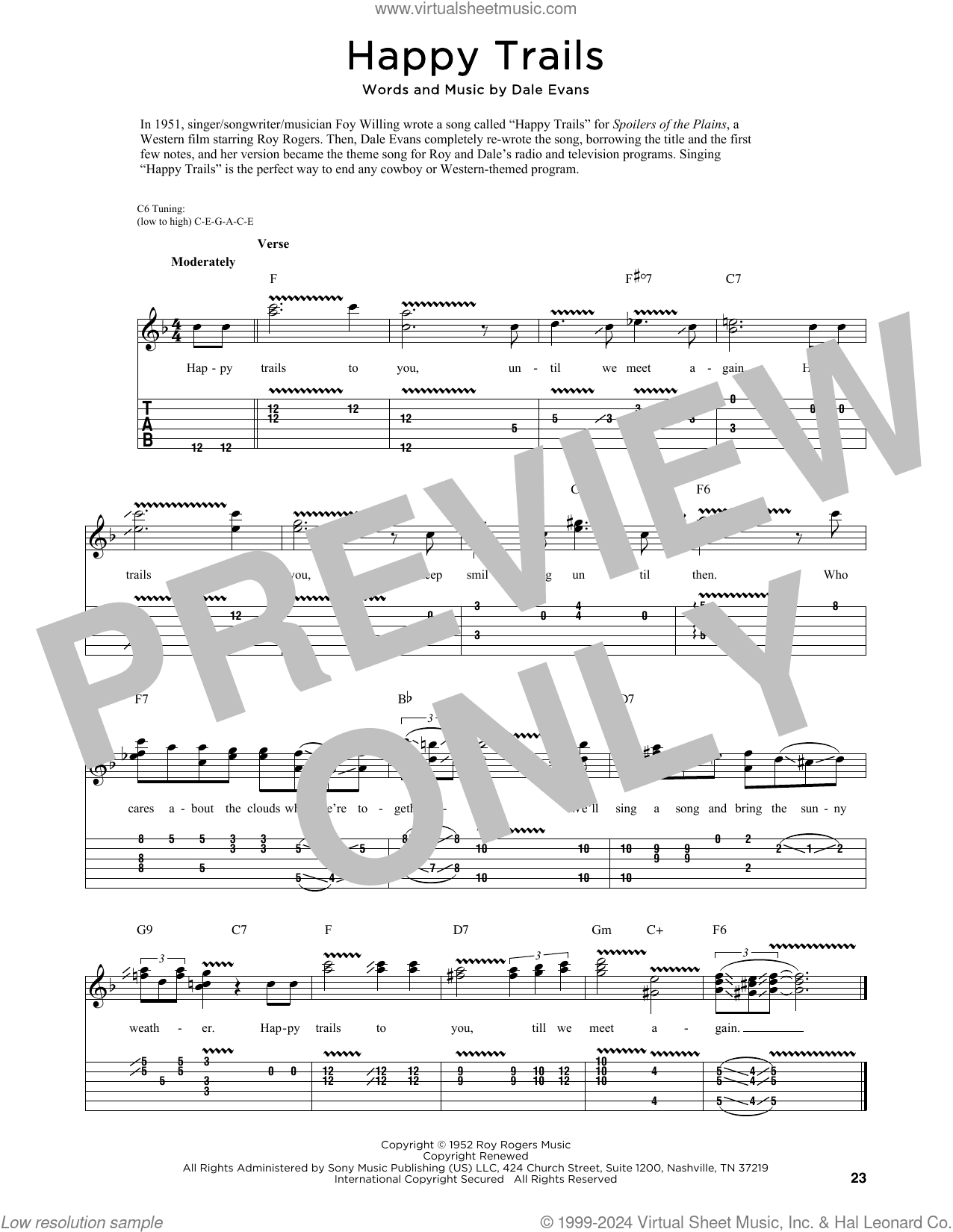 Happy Trails (arr. Fred Sokolow)