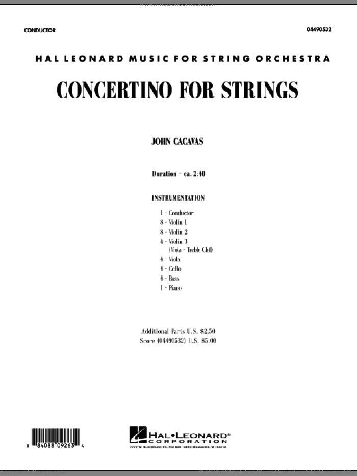 Concertino For Strings (COMPLETE)