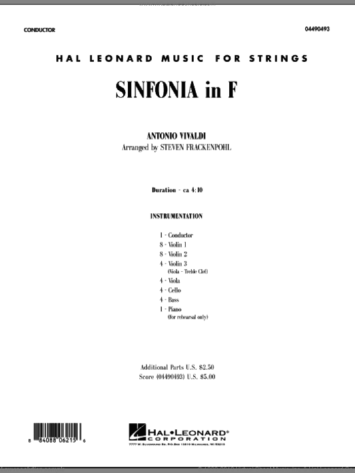 Sinfonia In F (COMPLETE)