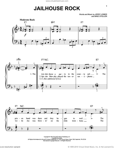 Jailhouse Rock, (easy)