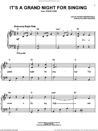 It's A Grand Night For Singing