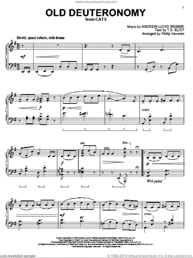 Old Deuteronomy (from Cats) (arr. Phillip Keveren)