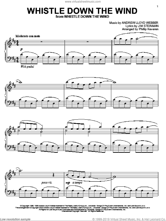 Whistle Down The Wind (arr. Phillip Keveren)