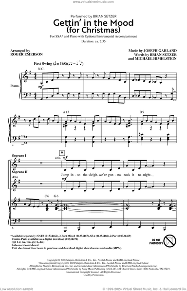 Gettin' In The Mood (For Christmas) (arr. Roger Emerson)