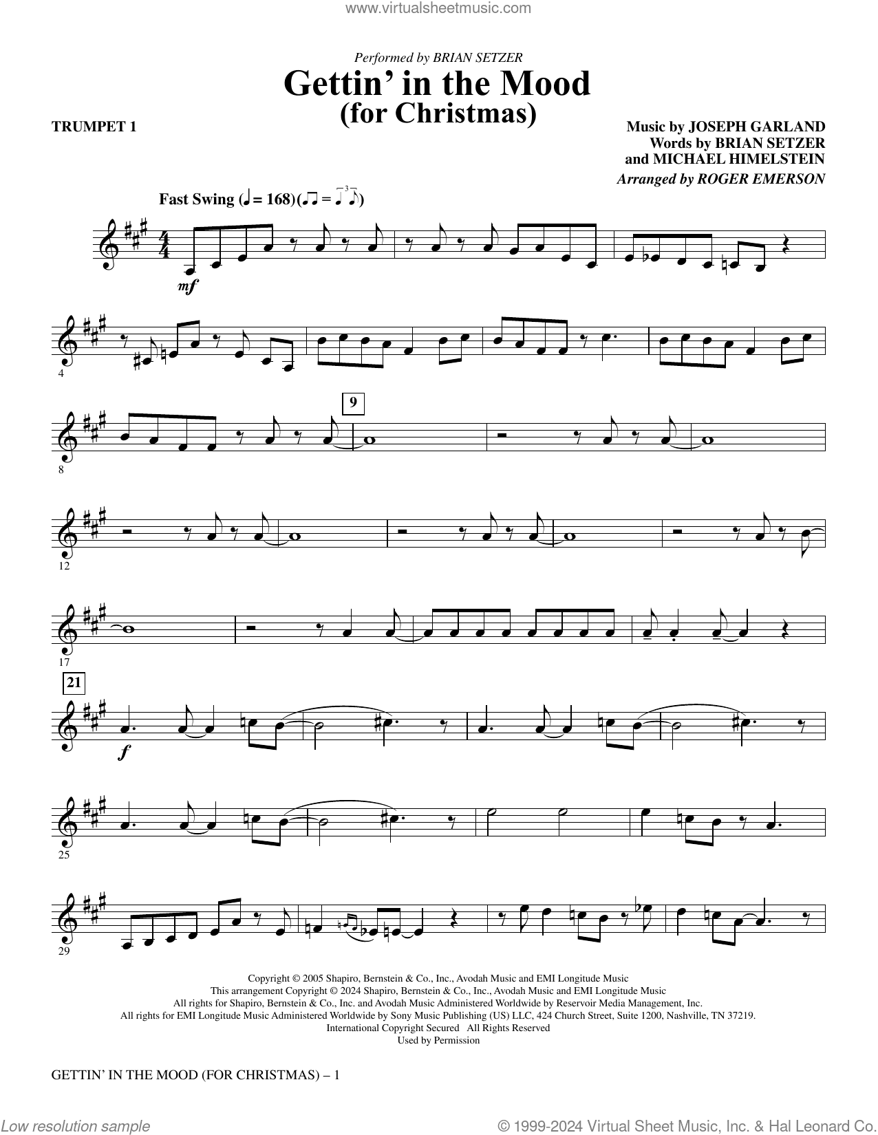 Gettin' in the Mood (For Christmas) (arr. Roger Emerson)