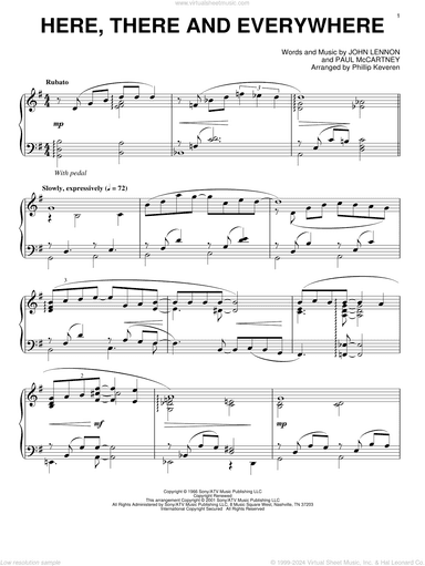 Here, There And Everywhere (arr. Phillip Keveren)